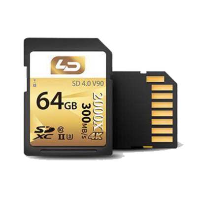 美國LD SD v90內(nèi)存卡64G高速數(shù)碼單反存儲卡128g SDHC 300MB/S